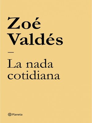 cover image of La nada cotidiana